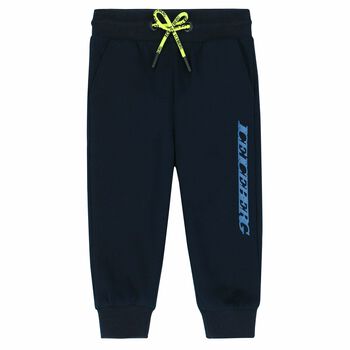 Younger Boys Navy Logo Joggers