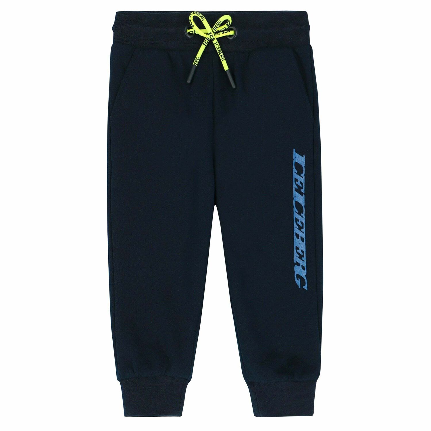 Younger Boys Navy Logo Joggers, 1, hi-res image number null
