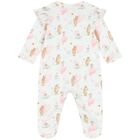 Baby Girls White Hearts Babygrow, 1, hi-res