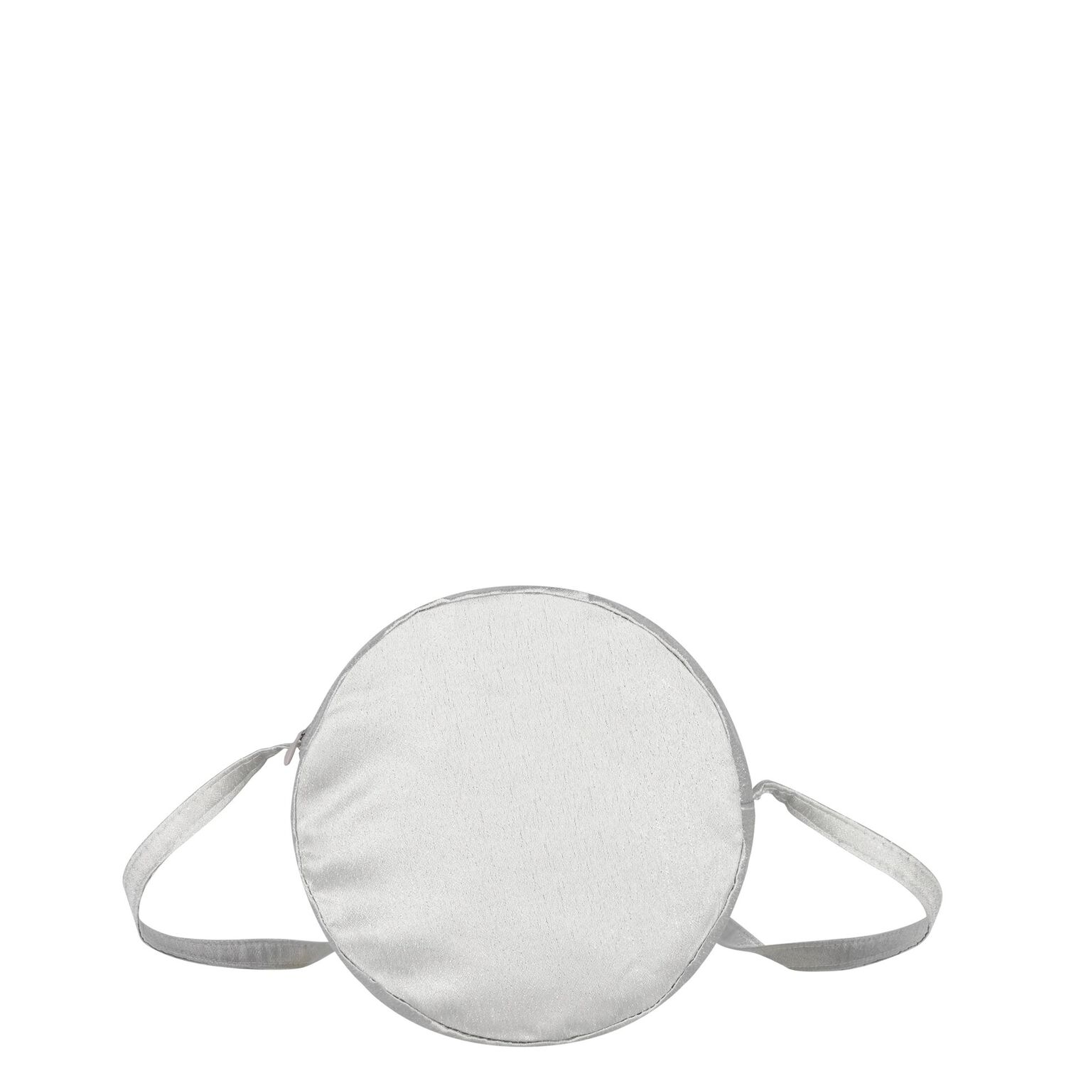 Girls Silver Rose Circular Shoulder Bag, 1, hi-res image number null