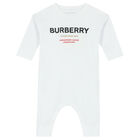 White Logo Romper, 1, hi-res