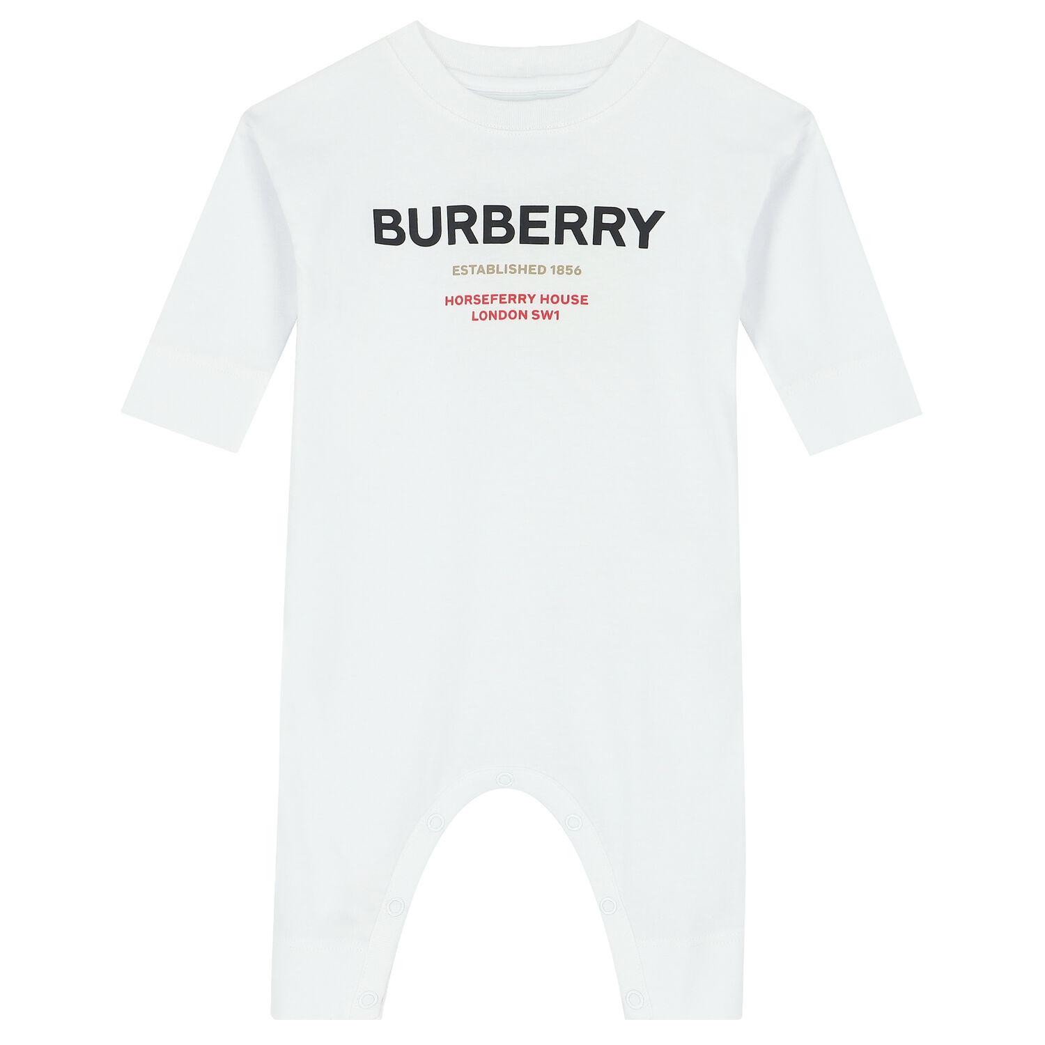 White Logo Romper, 1, hi-res image number null