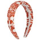 Girls White & Orange Majolica Headband, 1, hi-res