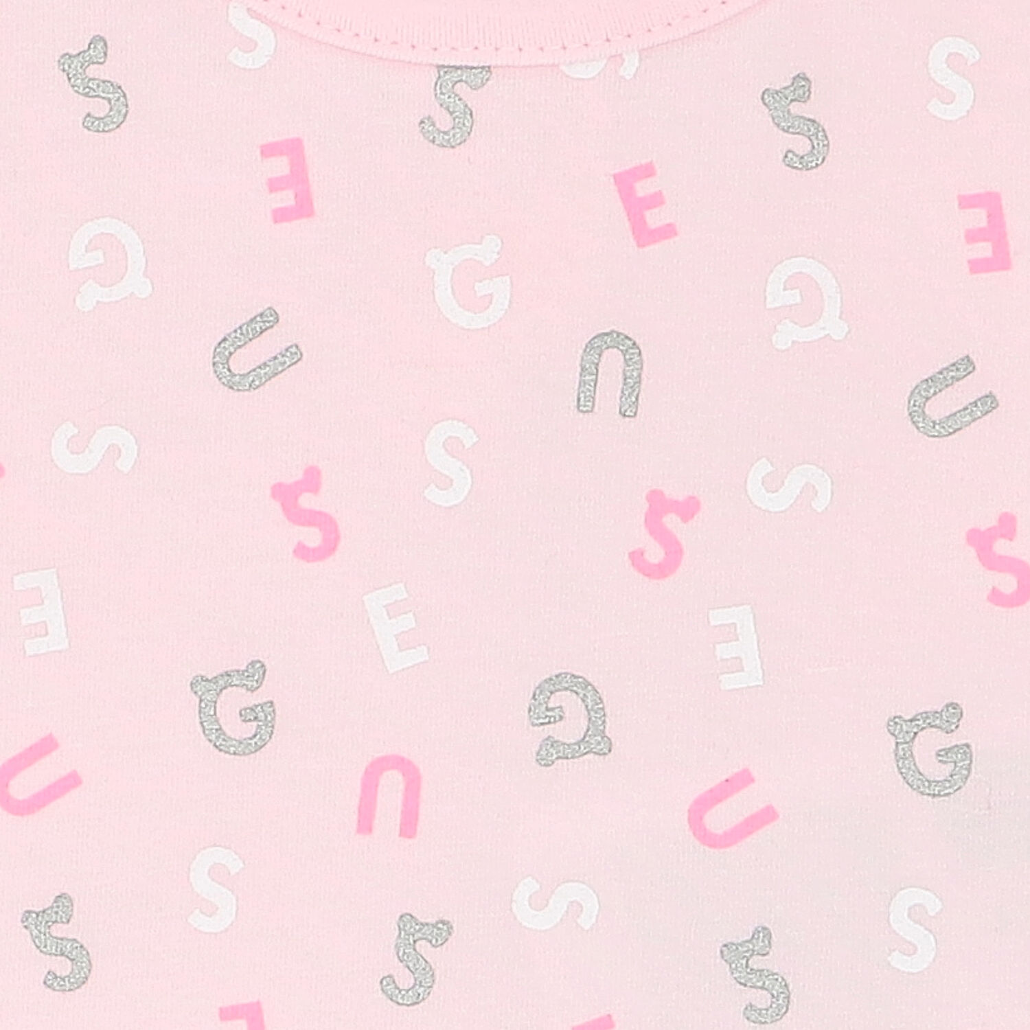 Baby Girls Pink Logo Bodysuit, 1, hi-res