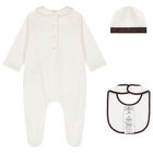 Ivory Paisley Babygrow Gift Set, 1, hi-res