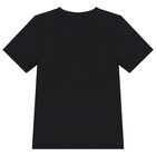 Boys Black Logo T-Shirt, 2, hi-res