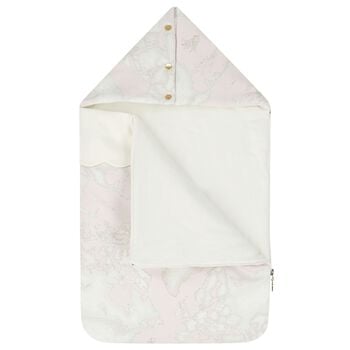 Baby Girls Pink & Ivory Geo Map Nest