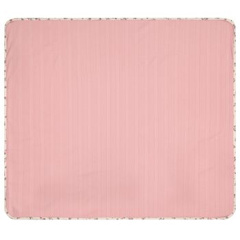 Baby Girls Pink Floral Pointelle Blanket