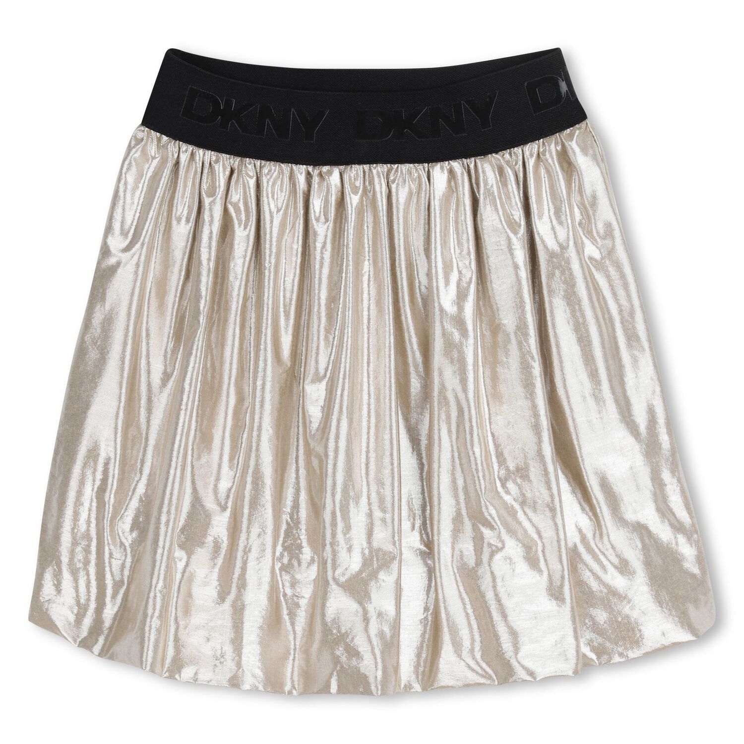 Girls Gold Bubble Skirt, 1, hi-res