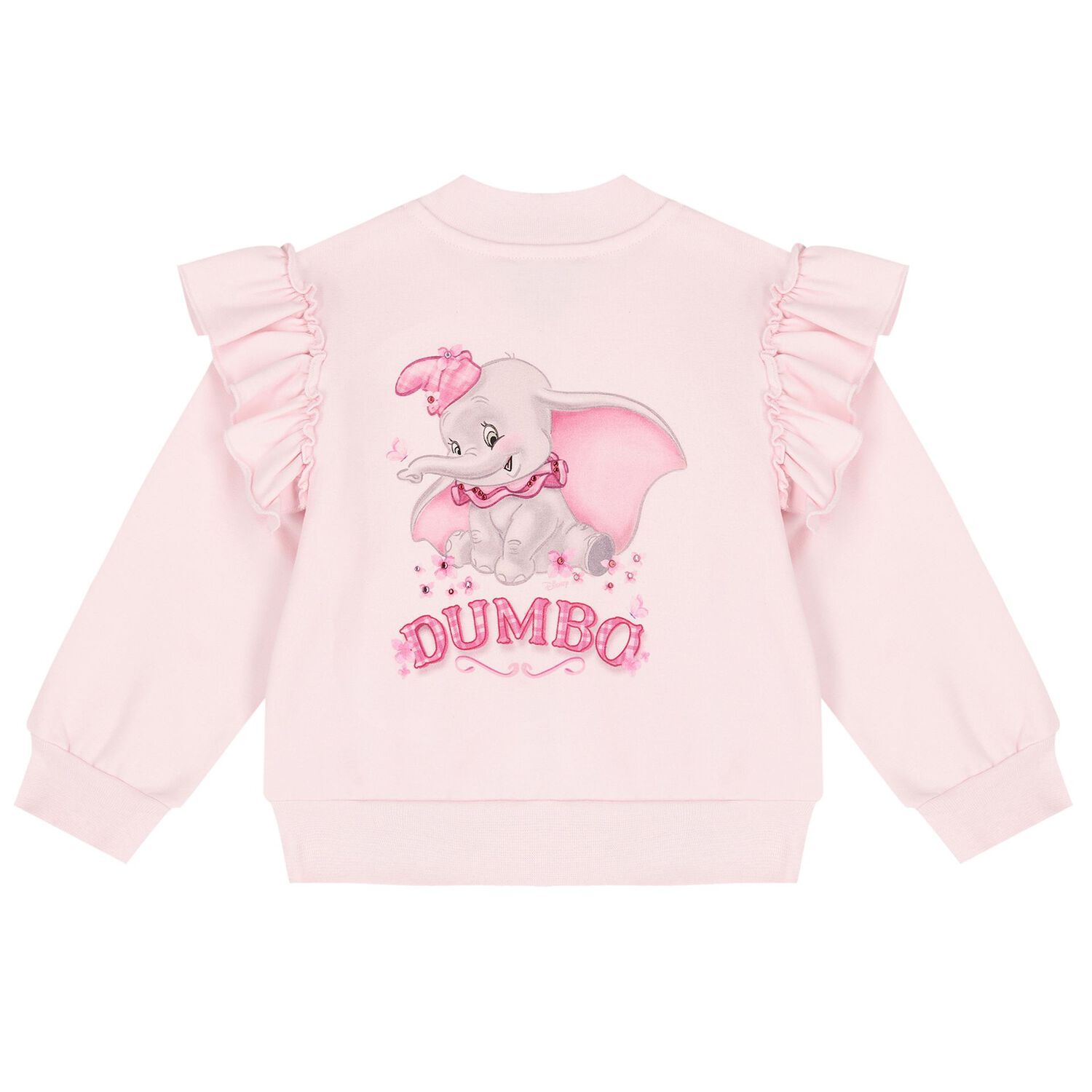 Younger Girls Pink Disney Logo Zip Up Top, 1, hi-res