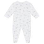 Grey & White Cotton Baby Sheep Babygrow, 1, hi-res