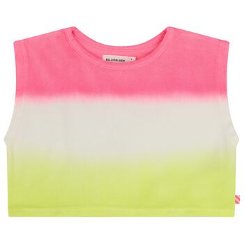 Girls Pink & Yellow Ombre Top