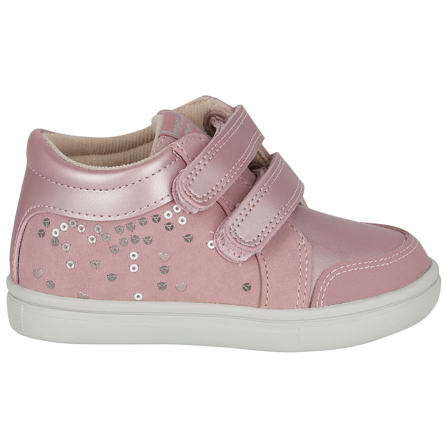 Girls Pink Embellished Trainers, 1, hi-res image number null
