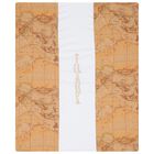 White & Beige Geo Map Baby Blanket, 1, hi-res