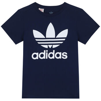 Navy Trefoil Logo T-Shirt