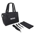 Black Logo Baby Changing Bag, 1, hi-res