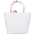 Girls Pink & Ivory Bow Hand Bag, 1, hi-res