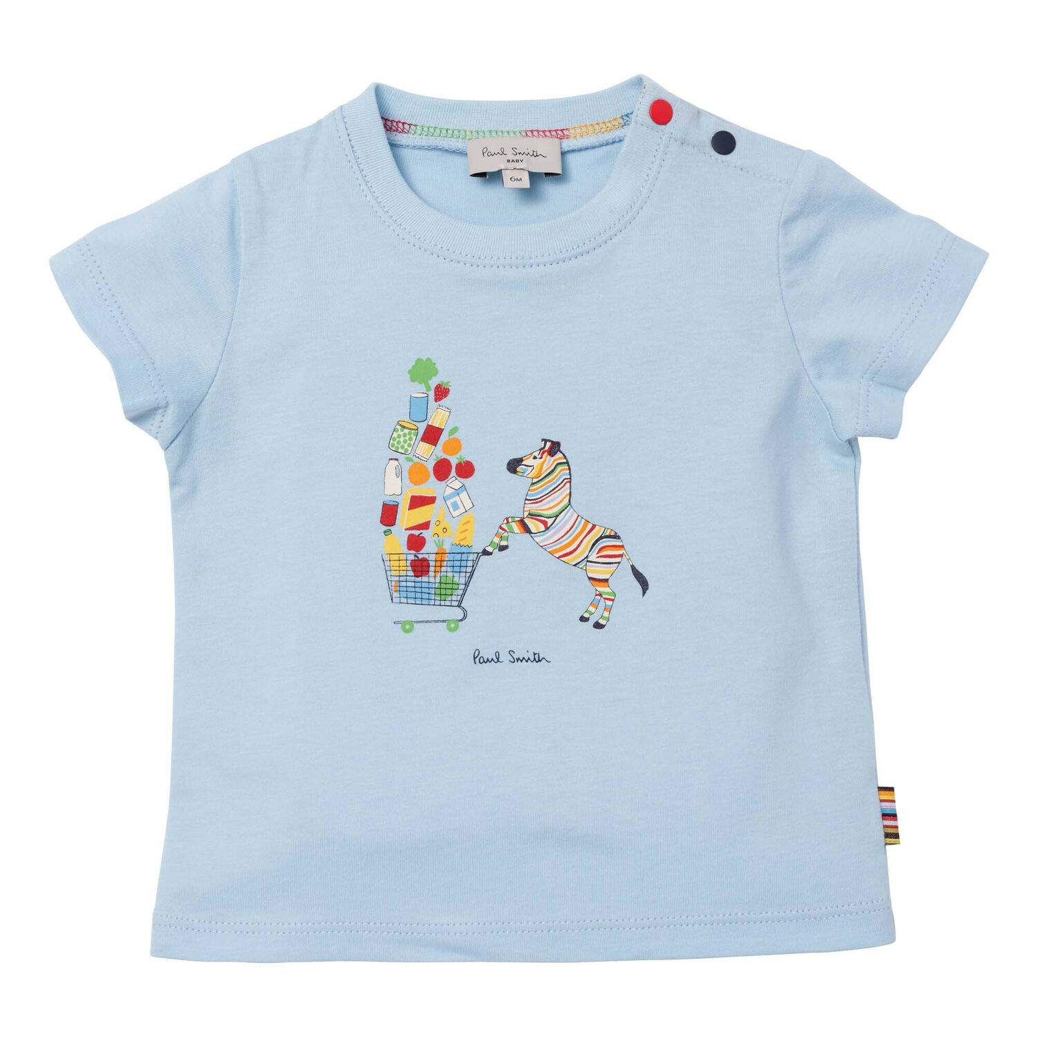 Paul Smith Junior Younger Boys Blue Logo T-Shirt Junior Couture