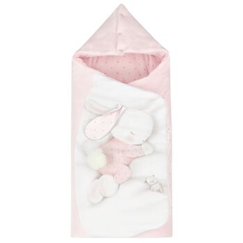 Baby Girls White & Pink Bunny Nest