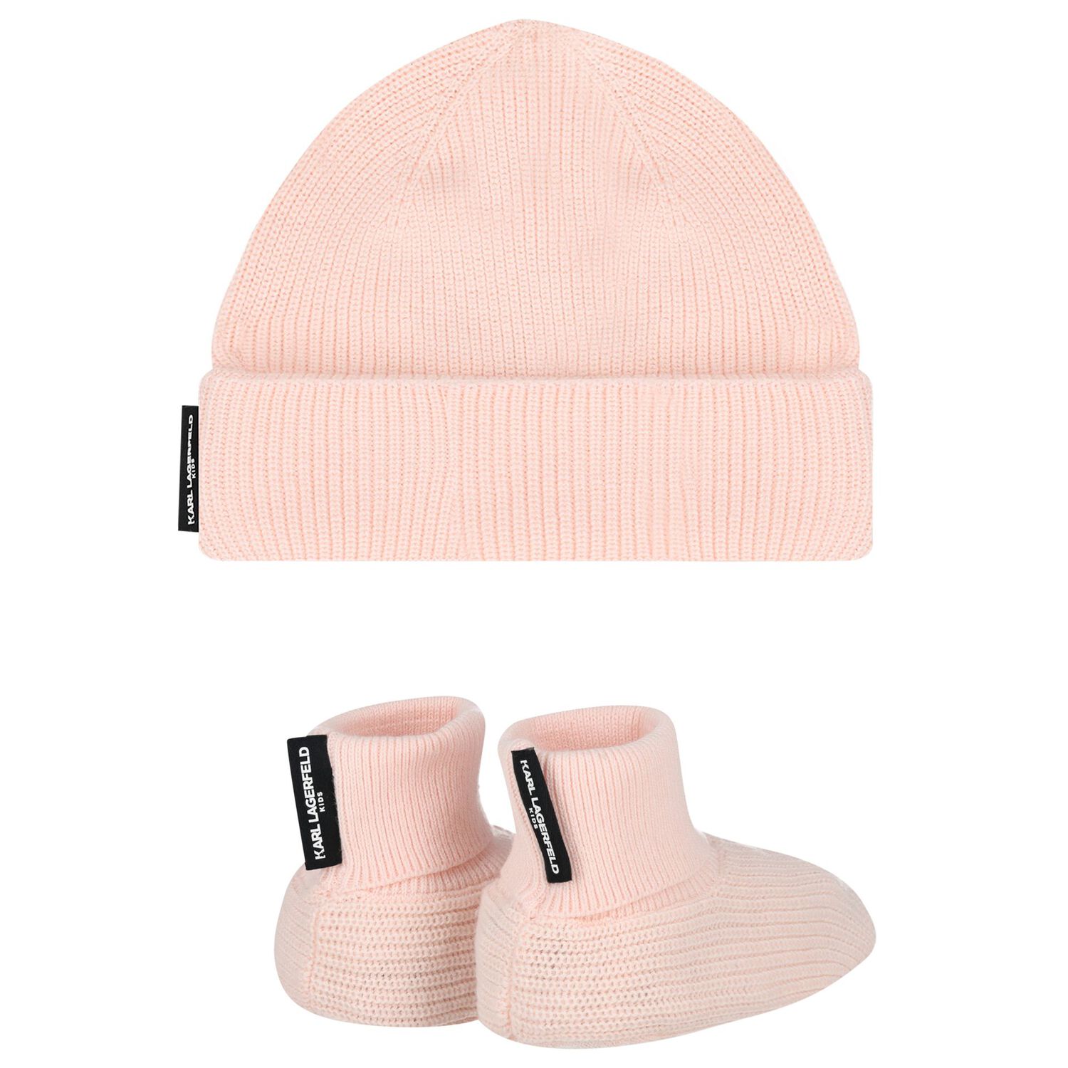 Baby Girls Pink Hat & Bootie Choupette Gift Set, 1, hi-res
