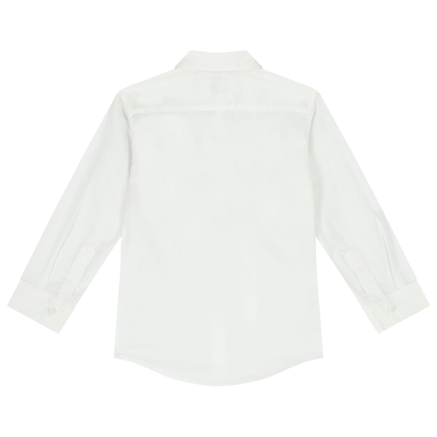 Boys White & Beige Logo Shirt, 1, hi-res