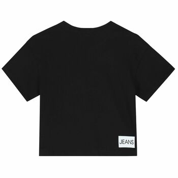 Girls Black Logo T-Shirt