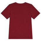 Boys Burgundy Logo T-Shirt, 3, hi-res