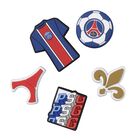 Paris St Germain 5 Pack Jibbitz Crocs Charms, 1, hi-res