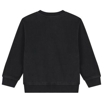 Boys Black Logo Sweatshirt