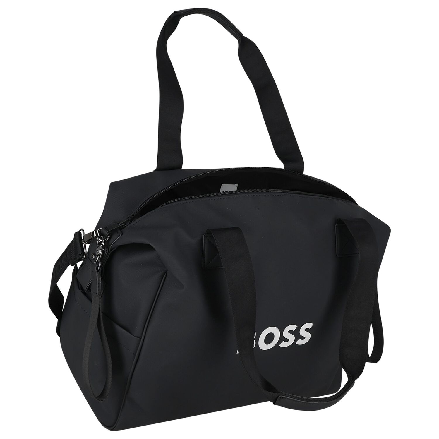Black Logo Baby Changing Bag, 1, hi-res