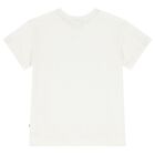 Girls Ivory & Silver Logo T-Shirt, 2, hi-res