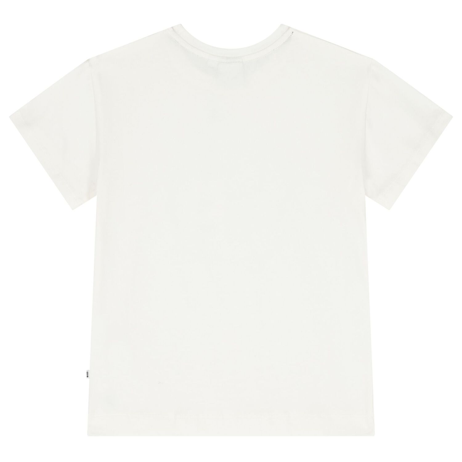 Girls Ivory & Silver Logo T-Shirt, 2, hi-res