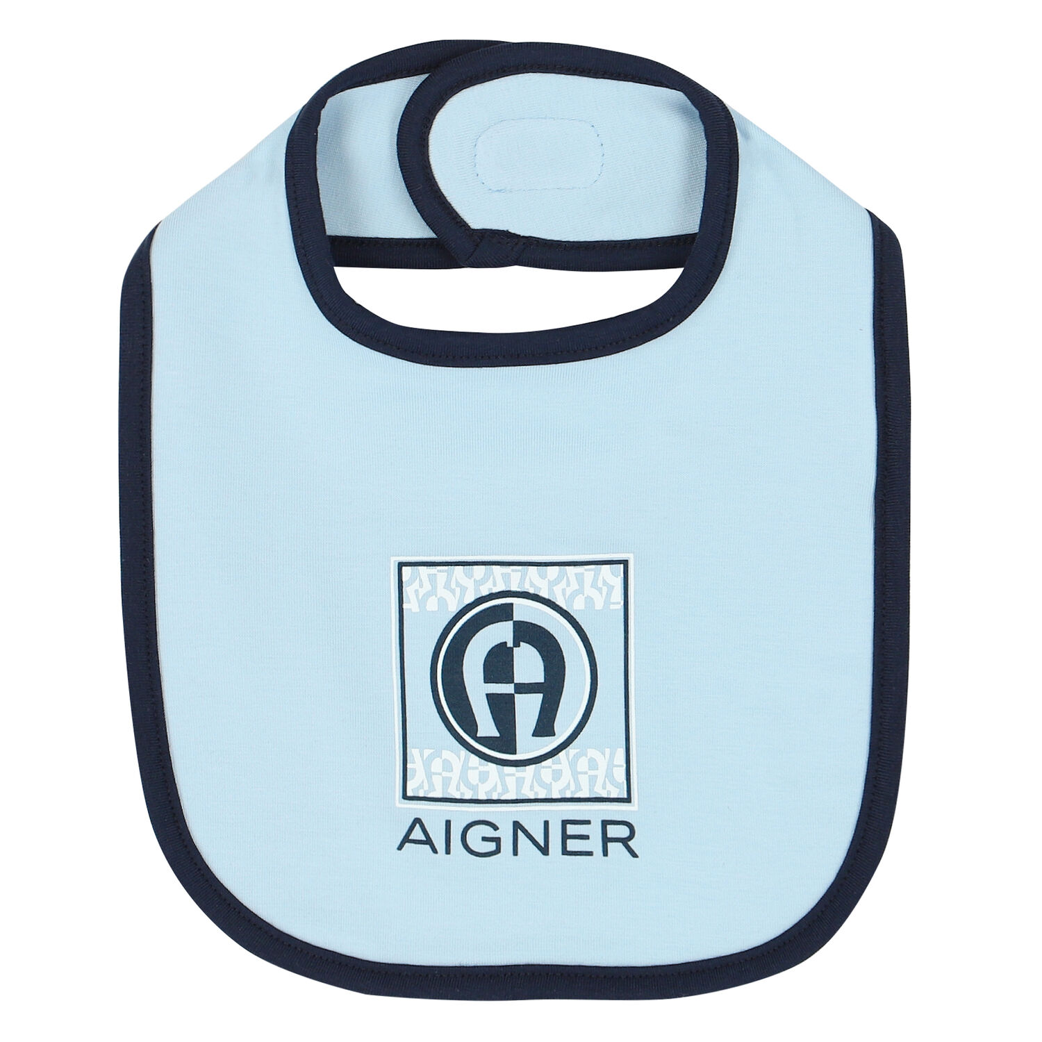 Baby Boys Blue Logo Bib, 1, hi-res
