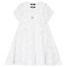 Girls White Logo 2-in-1 Dress, 1, hi-res