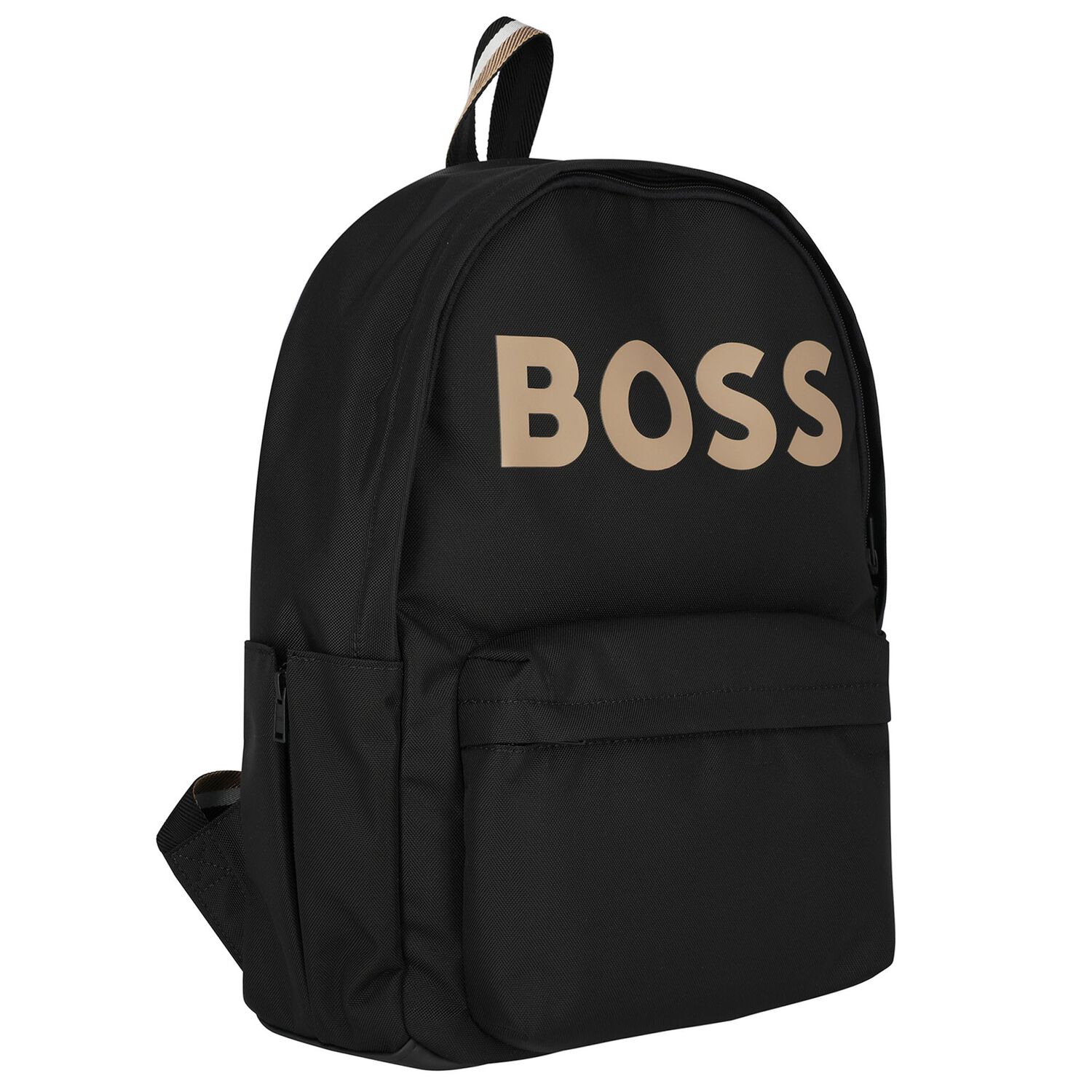 Boys Black Logo Backpack, 1, hi-res image number null