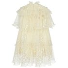 Girls Ivory Sequin Dress, 1, hi-res