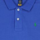 Boys Blue Logo Polo Shirt, 1, hi-res