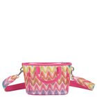 Girls Multi-Coloured Zigzag Handbag, 1, hi-res