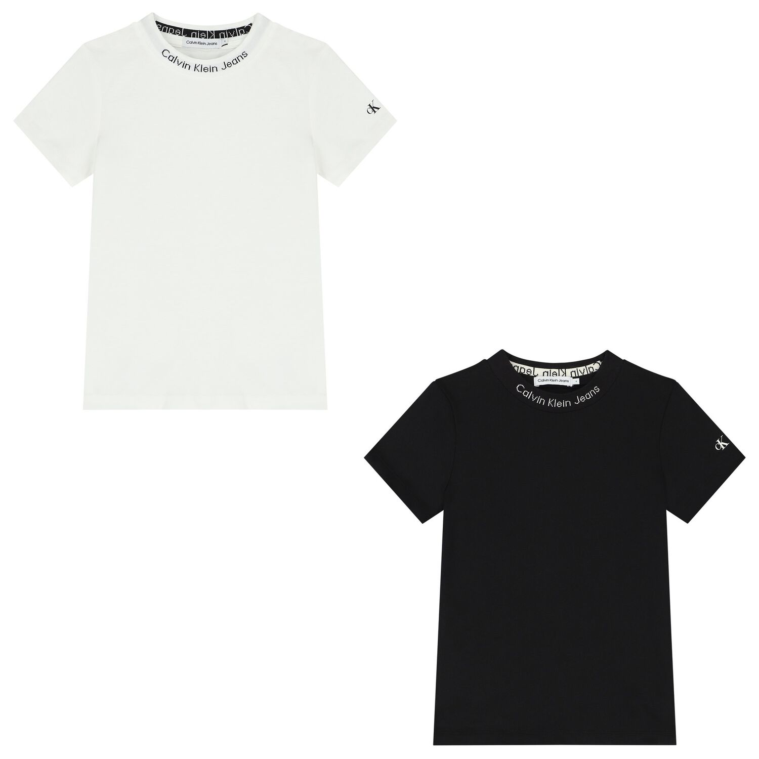 Boys White & Black Logo T-Shirts ( 2-Pack ), 1, hi-res image number null