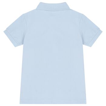 Boys Blue Logo Polo Shirt