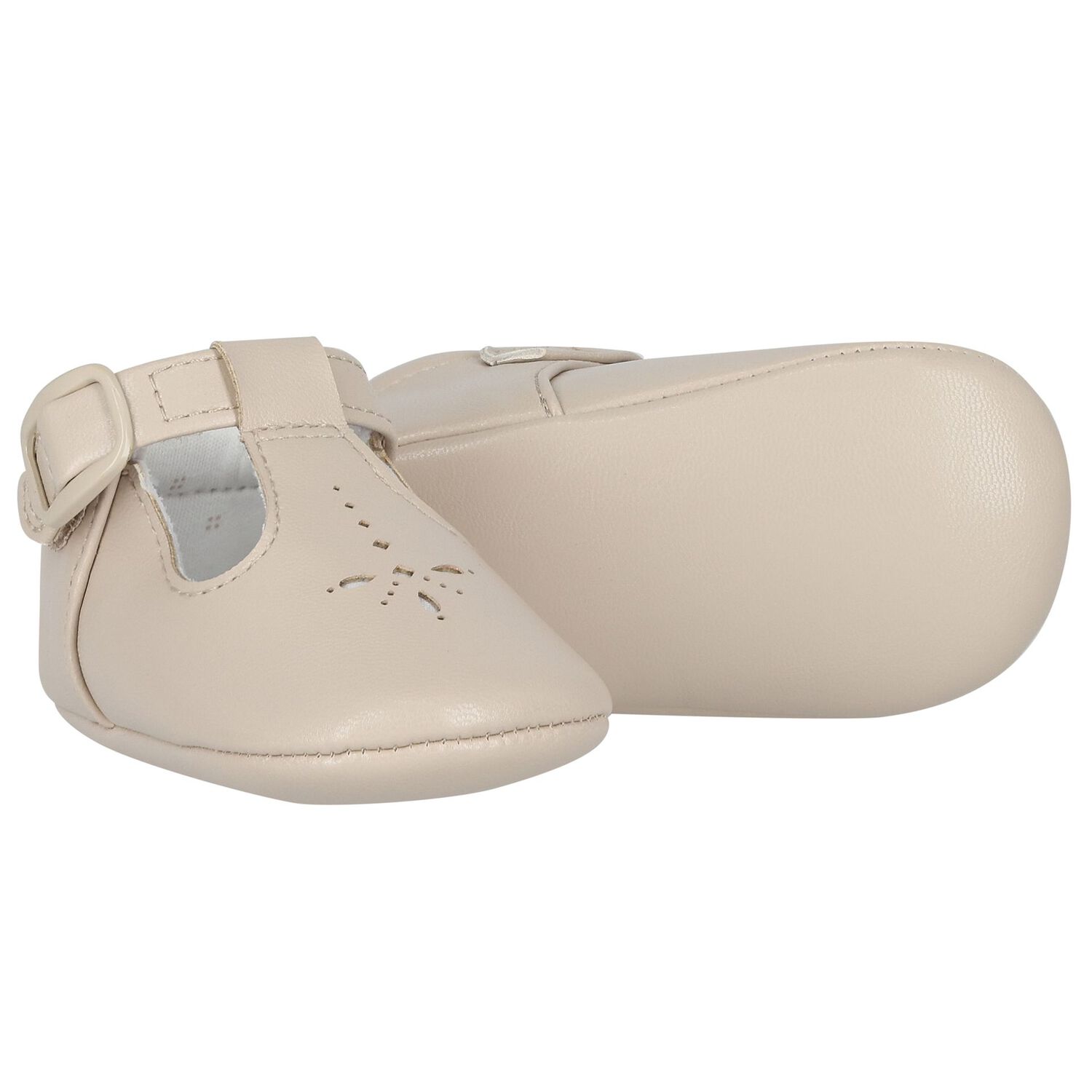 Baby Boys Beige Pre Walker Shoes, 1, hi-res