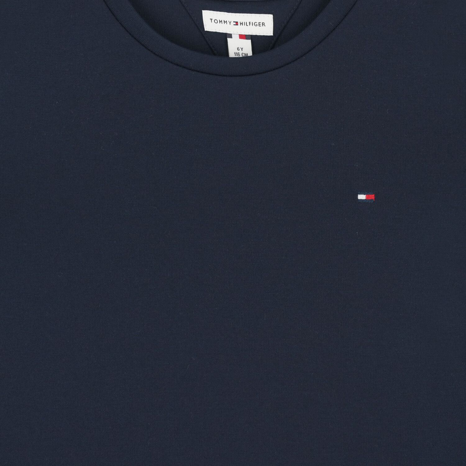 Girls Navy Blue Logo Pleated Dress, 1, hi-res