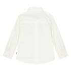 Younger Boys White Logo Shirt, 1, hi-res