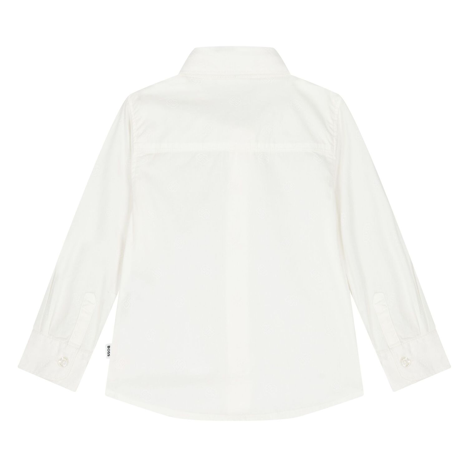 Younger Boys White Logo Shirt, 1, hi-res image number null