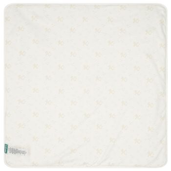 Ivory & Beige Tiger Logo Baby Blanket