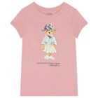 Girls Pink Polo Bear T-Shirt, 1, hi-res