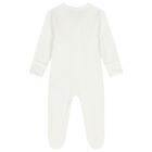 Baby Girls White & Pink Babygrows ( 4 Pack ), 2, hi-res