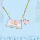 Younger Girls Blue Logo Bag Dress, 2, hi-res