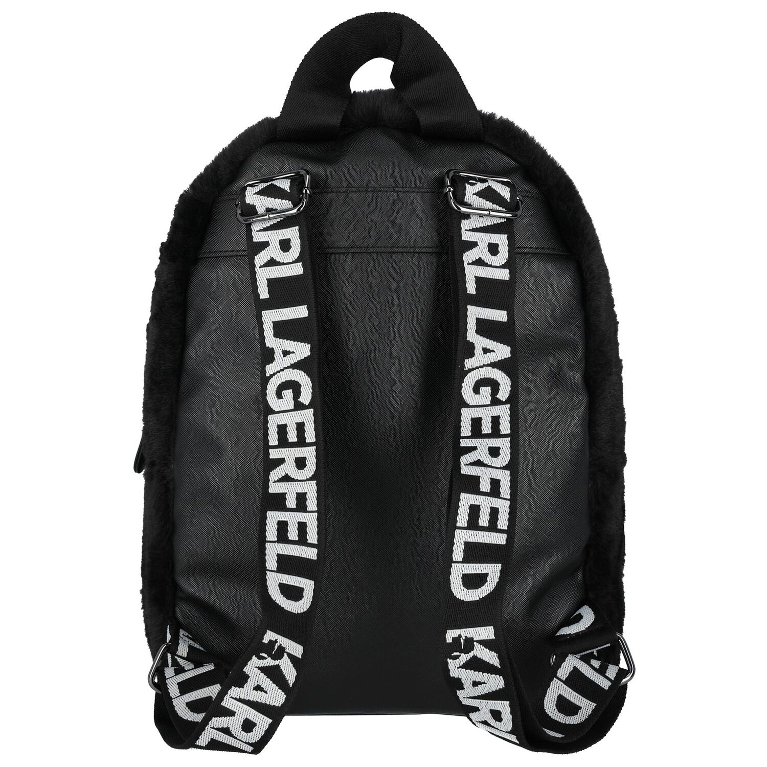 Girls Black Choupette Logo Backpack, 1, hi-res image number null