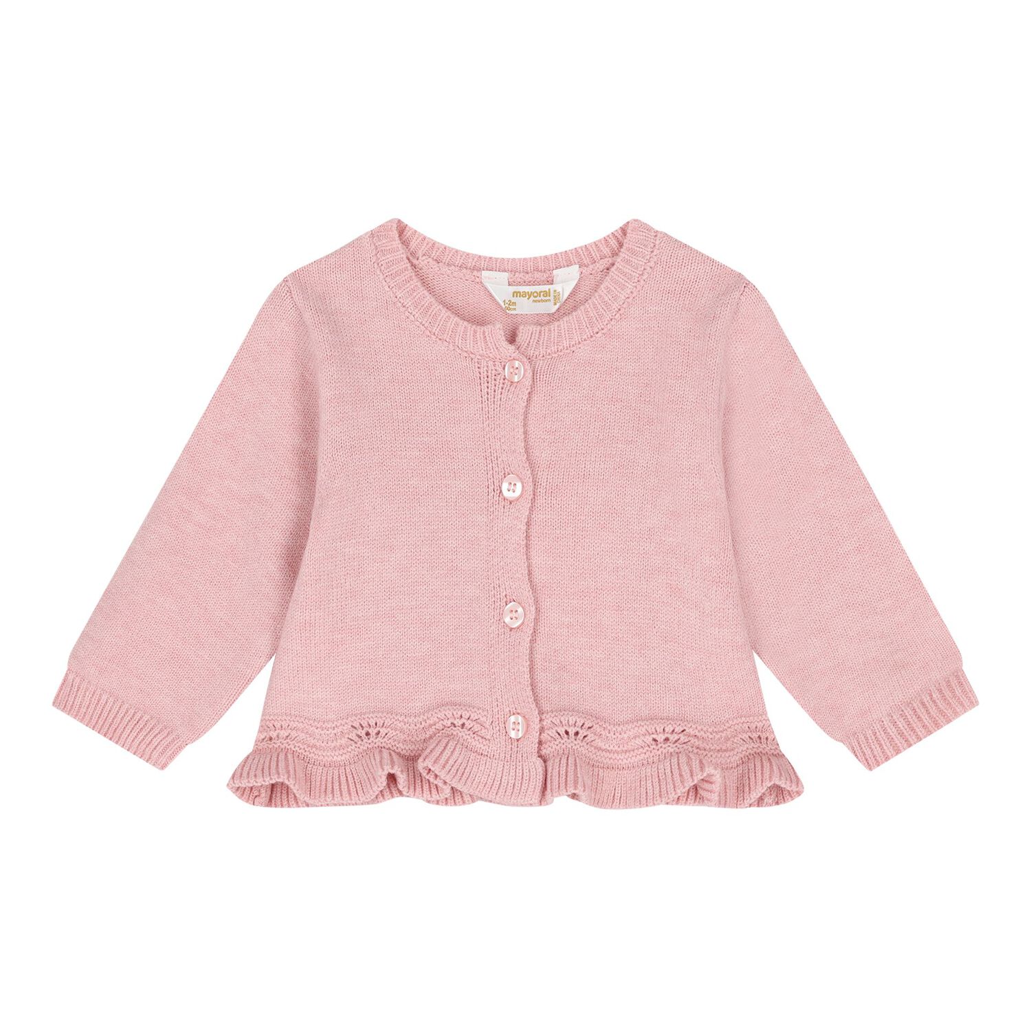 Baby Girls Pink & Ivory Tulle Skirt Set, 1, hi-res